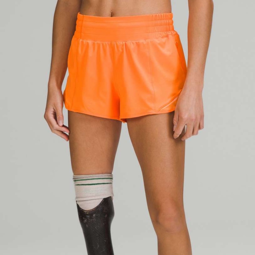 RARE Orange Soda lululemon Hotty Hot Shorts